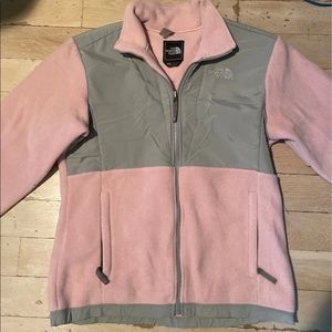 Light Pink and Gray Girls North Face